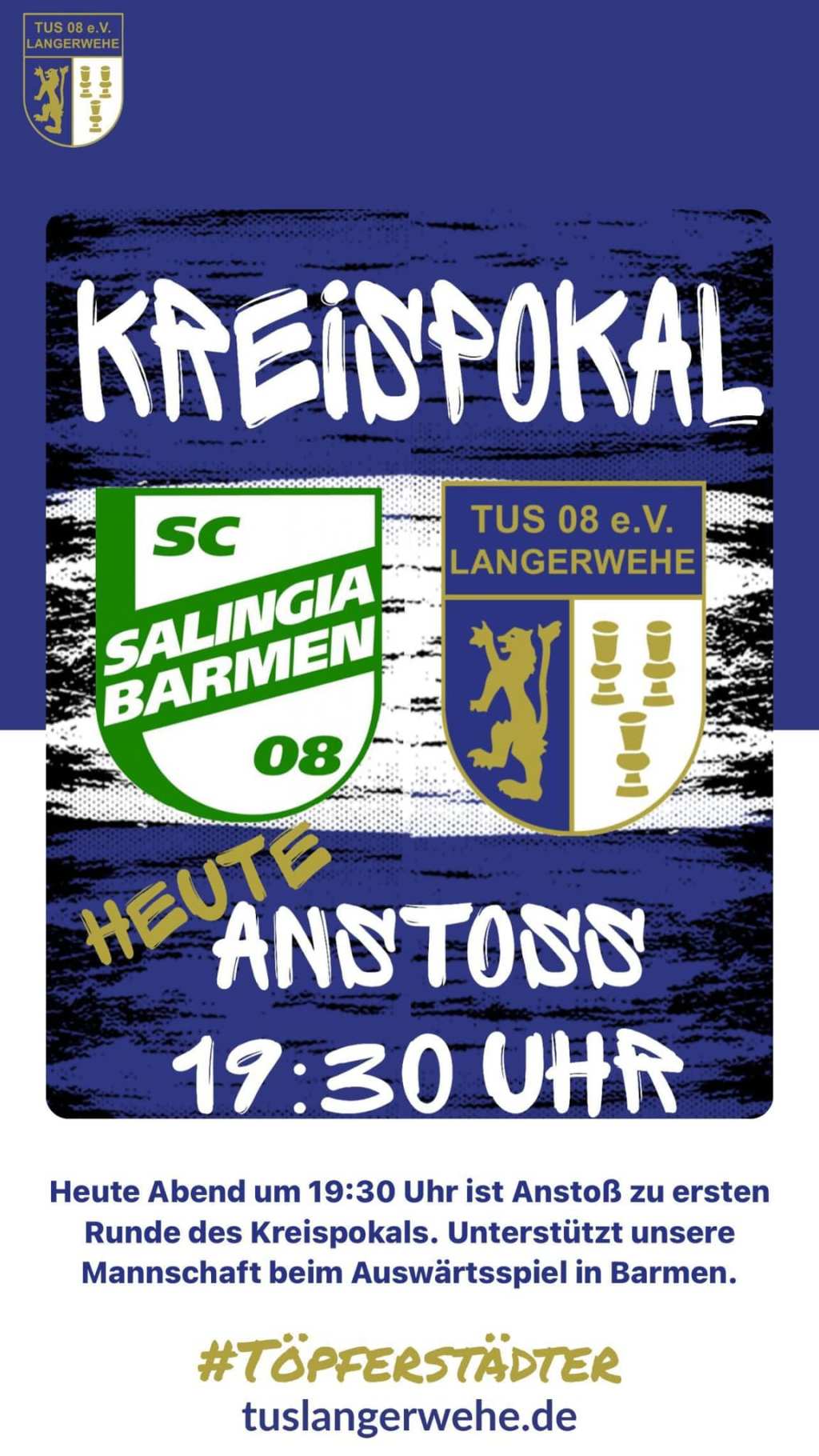 Matchday erste Pokalrunde