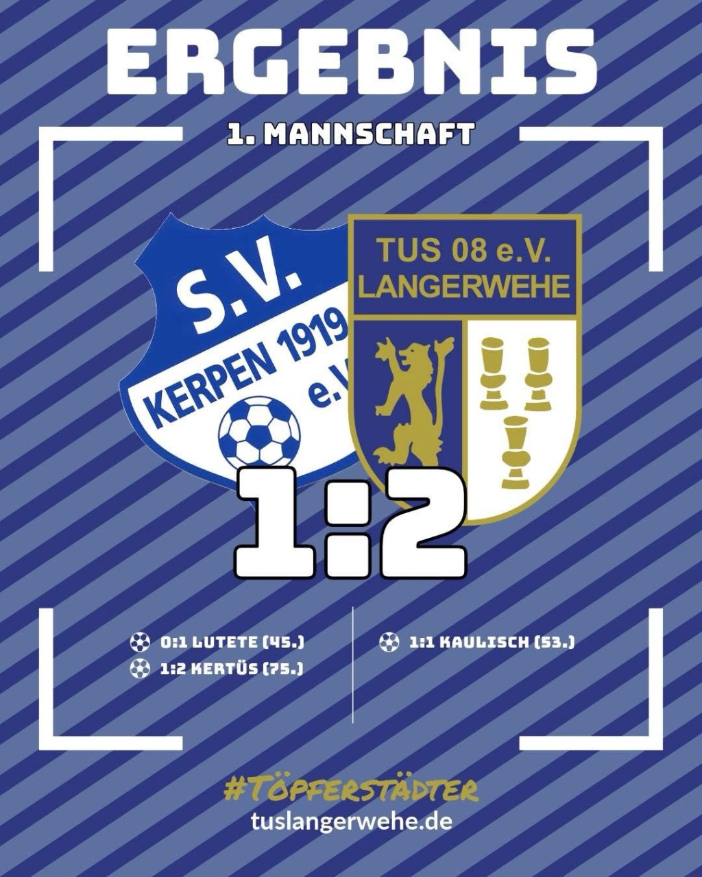 Nachholspiel gewonnen