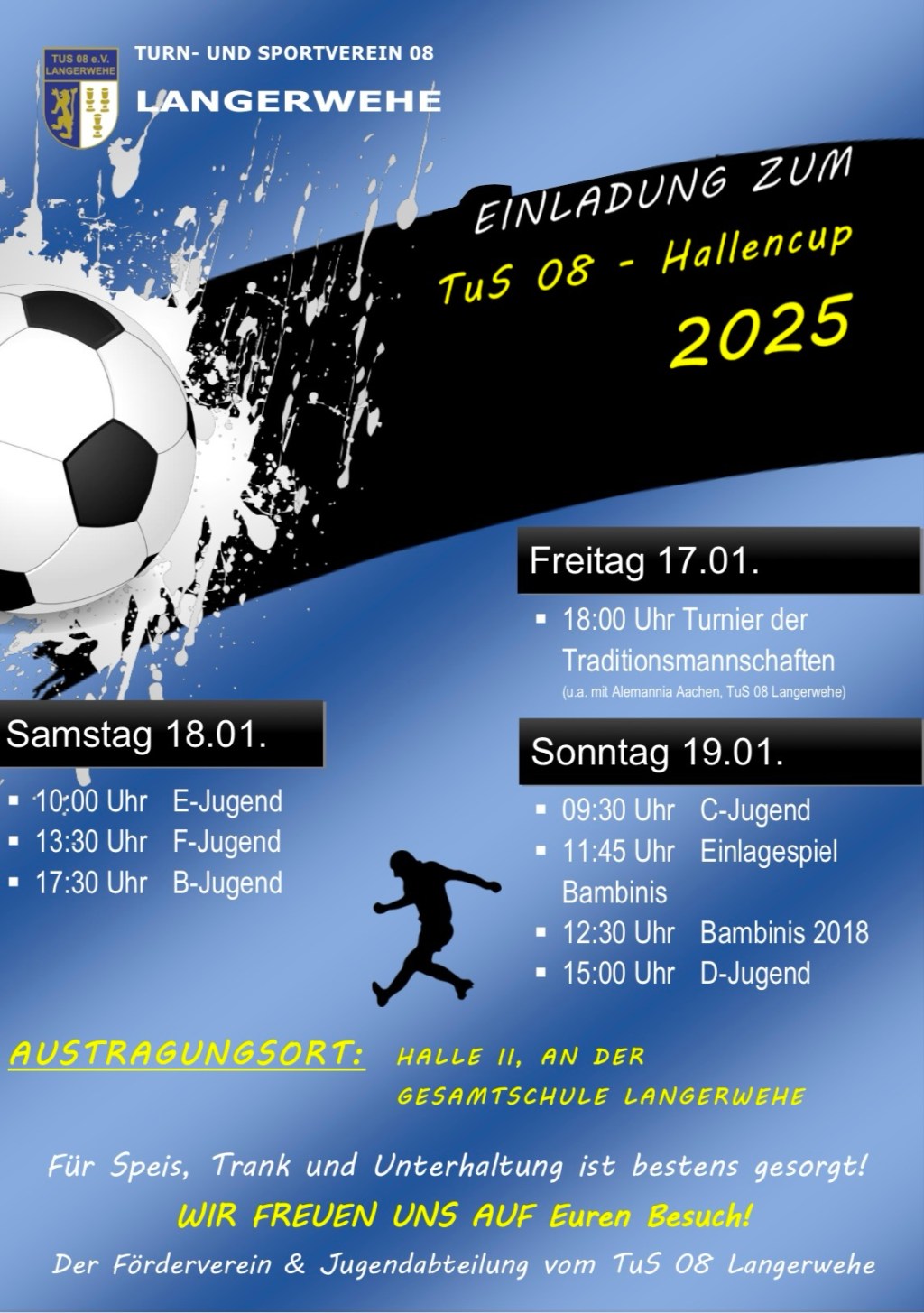 Hallenturnier vom 17.01. –&nbsp;19.01.2025