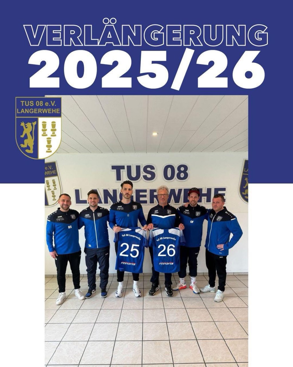 TuS erweitert Trainer- und Betreuerteam – Verstärkung im Staff-Bereich! 🔵⚪️