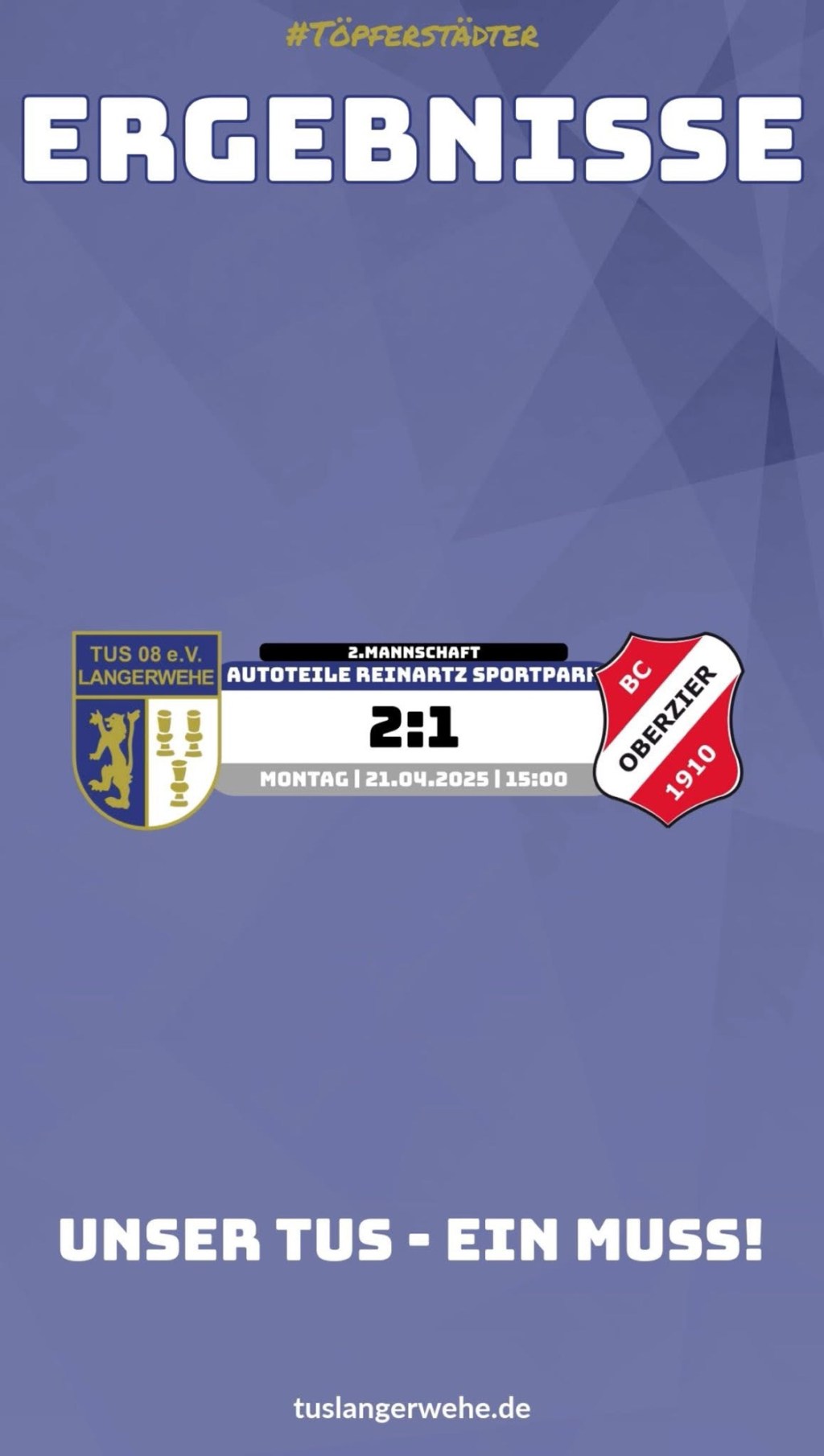 Zweite gewinnt verdient gegen Oberzier&nbsp;II